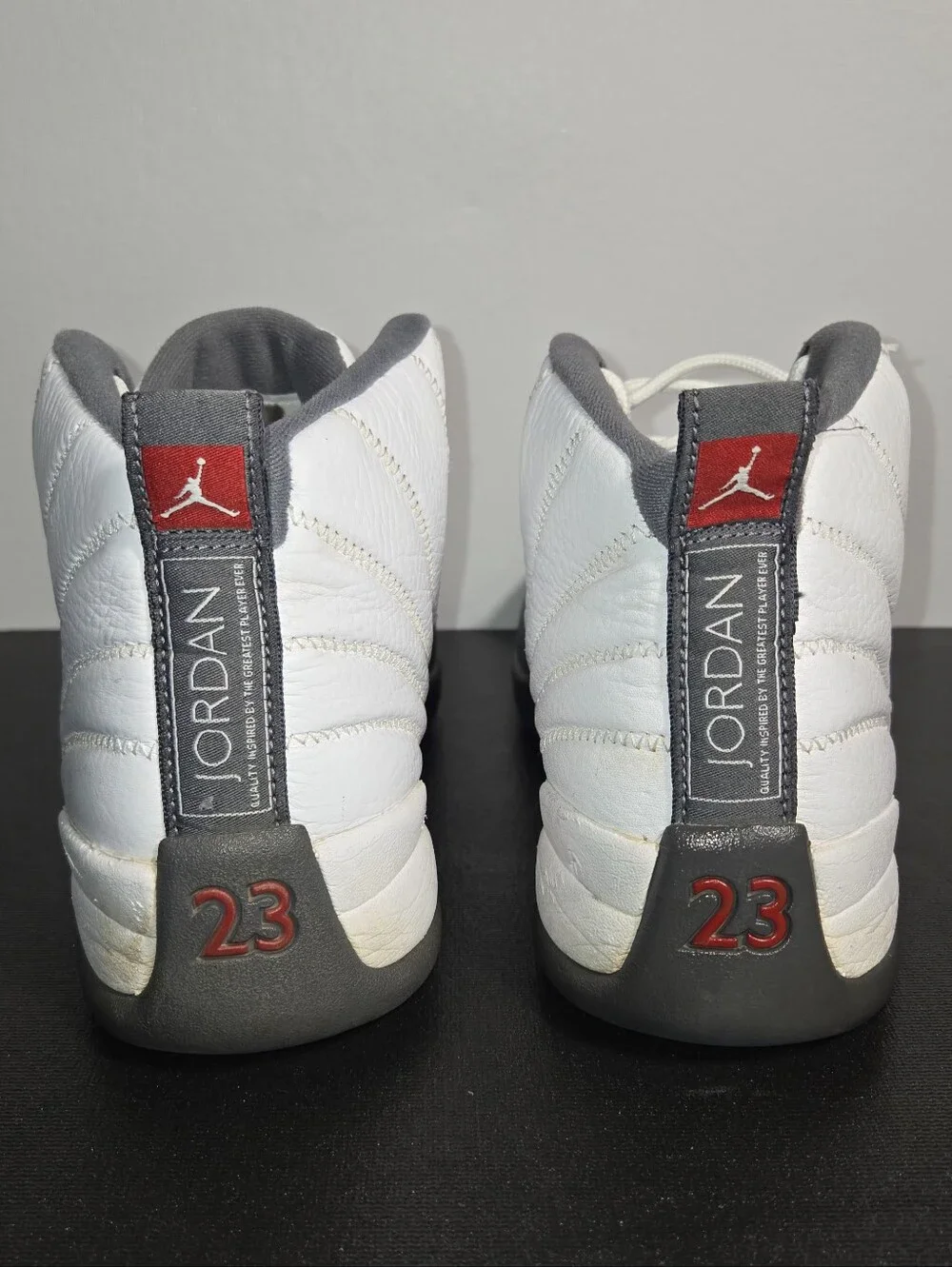 Air Jordan 12 Retro Dark Grey 130690-160 White Grey Flint Size 9